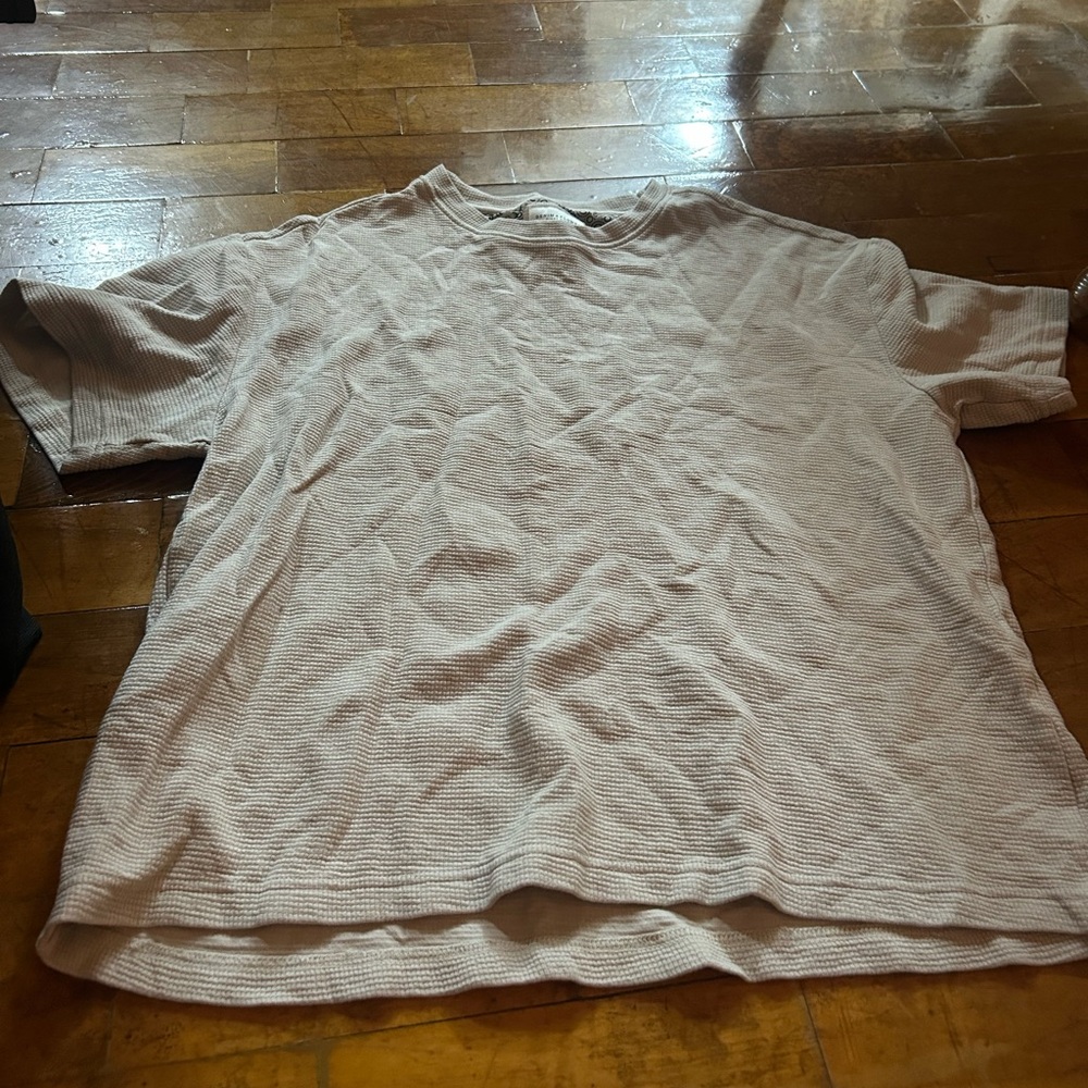 Denim & Flower Beige Short Sleeve Tee